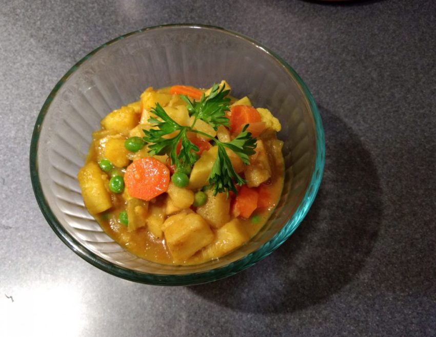 a bowl of cupboard curry