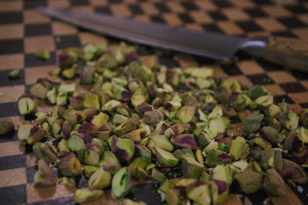 chopped pistachio nuts