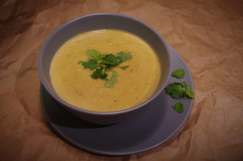 rich acorn squash soup